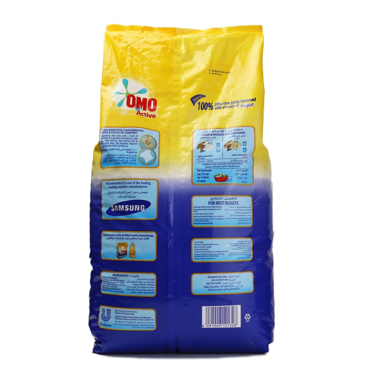 OMO Active Fabric Cleaning Powder with Comfort 6kg 